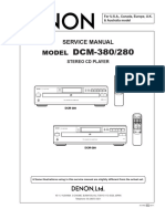 DENON Stereo CD Player DCM280 - 380 - SM PDF