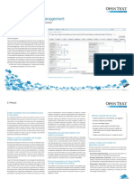 Open Text Records Management Datasheet