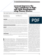 Hba Measurement Improves The Detection of Type 2 Diabetes in High-Risk Individuals With Nondiagnostic Levels of Fasting Plasma Glucose