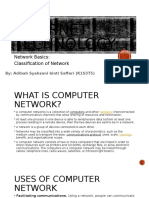 Internet Technology:: Network Basics: Classification of Network