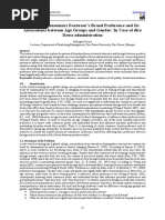 Exploring Consumers Footwear's Brand Preference and Its Antecedents Between Age Groups and Gender: in Case of Dire Dawa Administration