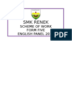 SMK Renek: Scheme of Work Form Five English Panel 2016