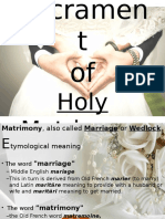 Sacrament of Holy Matrimony