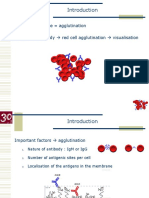 General Technique Agglutination Antigen + Antibody Red Cell Agglutination Visualisation