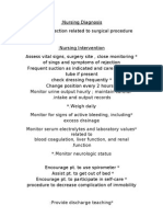 Preoperative and Post Liver Transplant Nursing Care Plan 