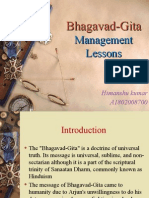 Management Lessons From Bhagavad Gita