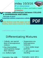 Week 8 Grade 8 Mixtures Solutions Notes