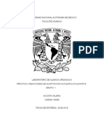 PRACTICA 2 Reacciones de Sustitución Nucleofilica Alifatica