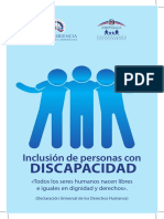 Brochure para La Inclusión de Personas Con Discapacidad