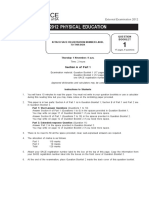 2012 Physical Education Examination Paper