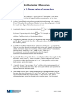 Conservation of Momentum Exercise PDF