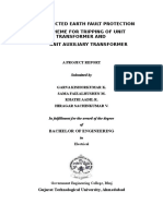 Restricted Earth Fault Protection Scheme For Protection of Unit Transformer