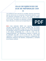 Desarrollo de Ejercicios de Resistencia de Materiales