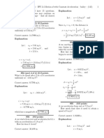 HW 2.4 Motion of With Constant Acceleration-Solutions PDF