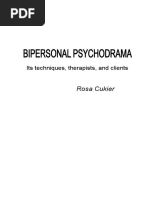 Bipersonal Psychodrama Its Techniques Therapists and Clients