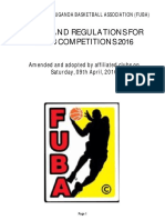 FUBA Rules and Regulations 2016