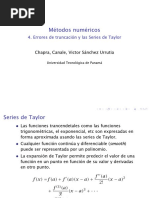 Errores y Serie de Taylor PDF