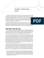 Credit Suisse - Sourcing IT Services