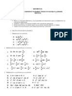 Taller de Polinomios y Productos Notables