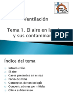 Tema 1 El Aire en La Mina y Sus Contaminantes