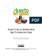 El GUION de La App Tu Huerto en Casa