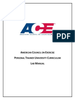 ACE - Personal Trainer University Curriculum - Lab Manual PDF