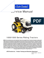 Cub Cadet 1000 - 1500 Service Manual