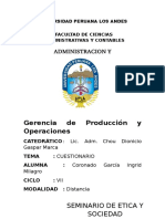 Gerencia de Producción y Operaciones 1