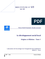 Le Développement Social Local