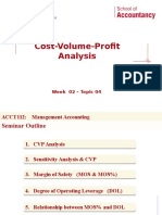 Cost-Volume-Profit Analysis: ACCT112: Management Accounting