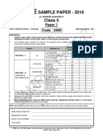 FIITJEE Oct 2016 Sample Paper