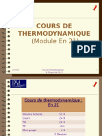 Cours de Thermodynamique Numero 1 Version Compatible 97-2003