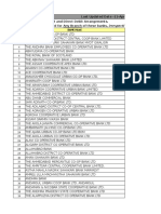 Bank List NACH ECS Direct Debit