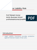 The Liability Risk: Prof Mahesh Kumar Amity Business School