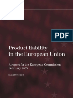 Hogan Llovel - Product Liability in EU-eng PDF