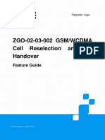 ZTE - GSM - WCDMA Cell Reselection & CS Handover