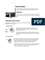 Introduction To Steam Turbines: Applications