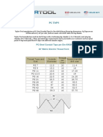 PG Taps: PG Steel Conduit Taps Per Din 40430 80° Metric Electric Thread Form