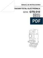 Manual de Estacion Total Gts-310