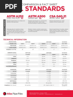 Steel Standards: ASTM A252 ASTM A500 CSA G40.21