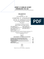 House Hearing, 111TH Congress - Department of Homeland Security Appropriations For 2010