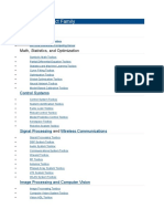 Matlab Tool Box List