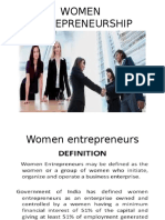 Women Entrepreneurship