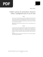 Ciudad y Patrones de Asentamiento - Arq. Wiley Ludena Urquizo