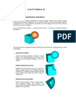 Combine Shapes Using Boolean Operations: Lab Tutorial 03