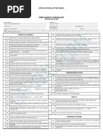 Fire Safety Checklist