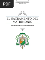 Sacramento Del Matrimonio