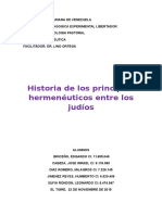 Historia de Los Principios Hermenéuticos Entre Los Judíos