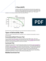 Absolute Open Flow (AOF) : Types of Deliverability Tests