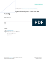 Design of Gating and Riser System For Grate Bar Casting